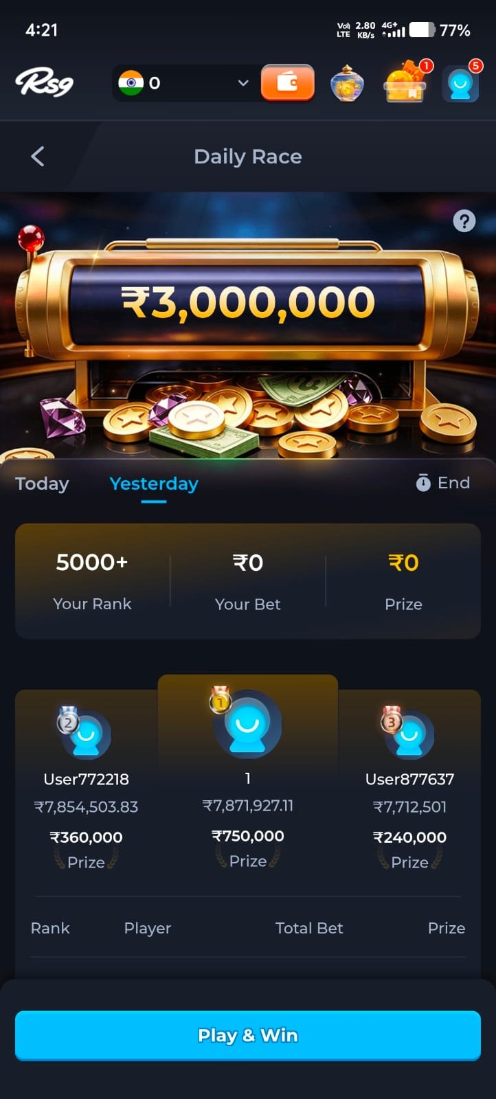 RS9 Come Game secure online gaming platform dashboard displayed on mobile and desktop